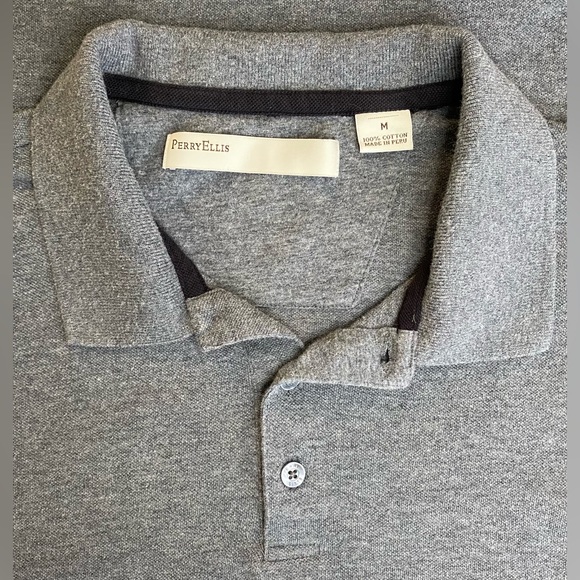 Perry Ellis | Shirts | Perry Ellis Short Sleeve Pique Polo | Poshmark